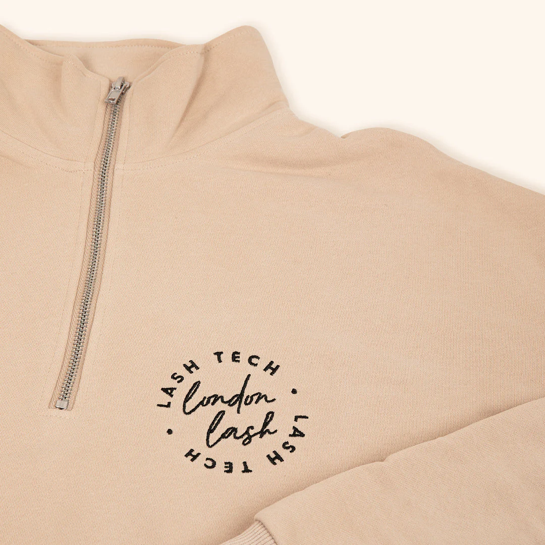 London Lash Funnel Neck Zip Sweatshirt - Image 4