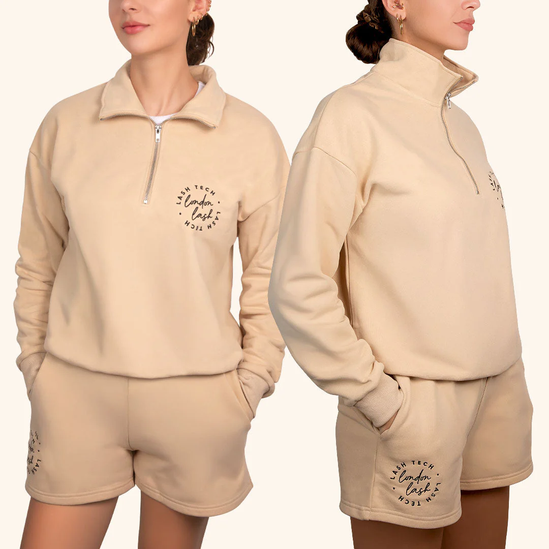 London Lash Funnel Neck Zip Sweatshirt - Image 5