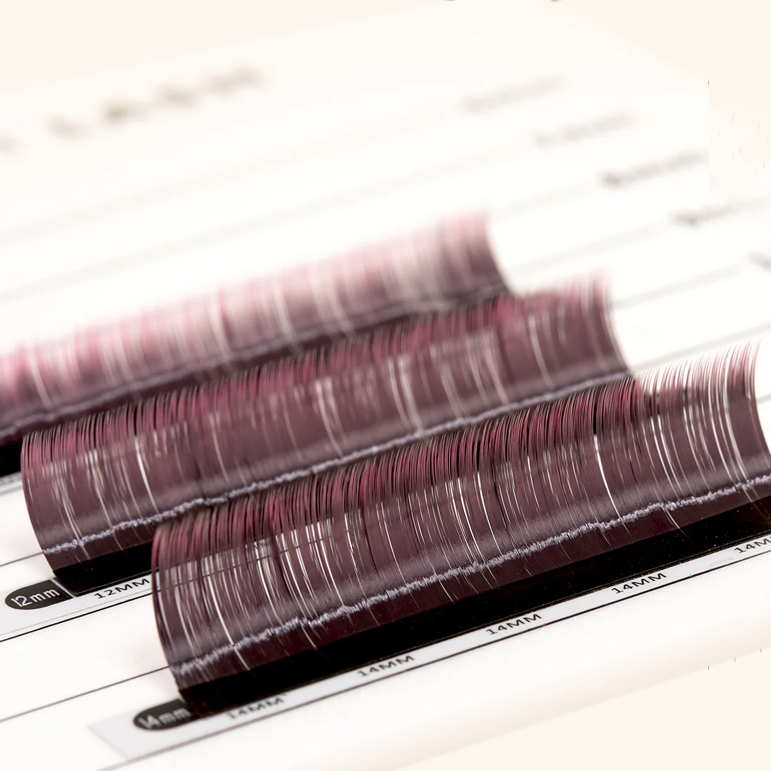 Pink Two-Tone Ombre Lashes 0.07 - Image 4