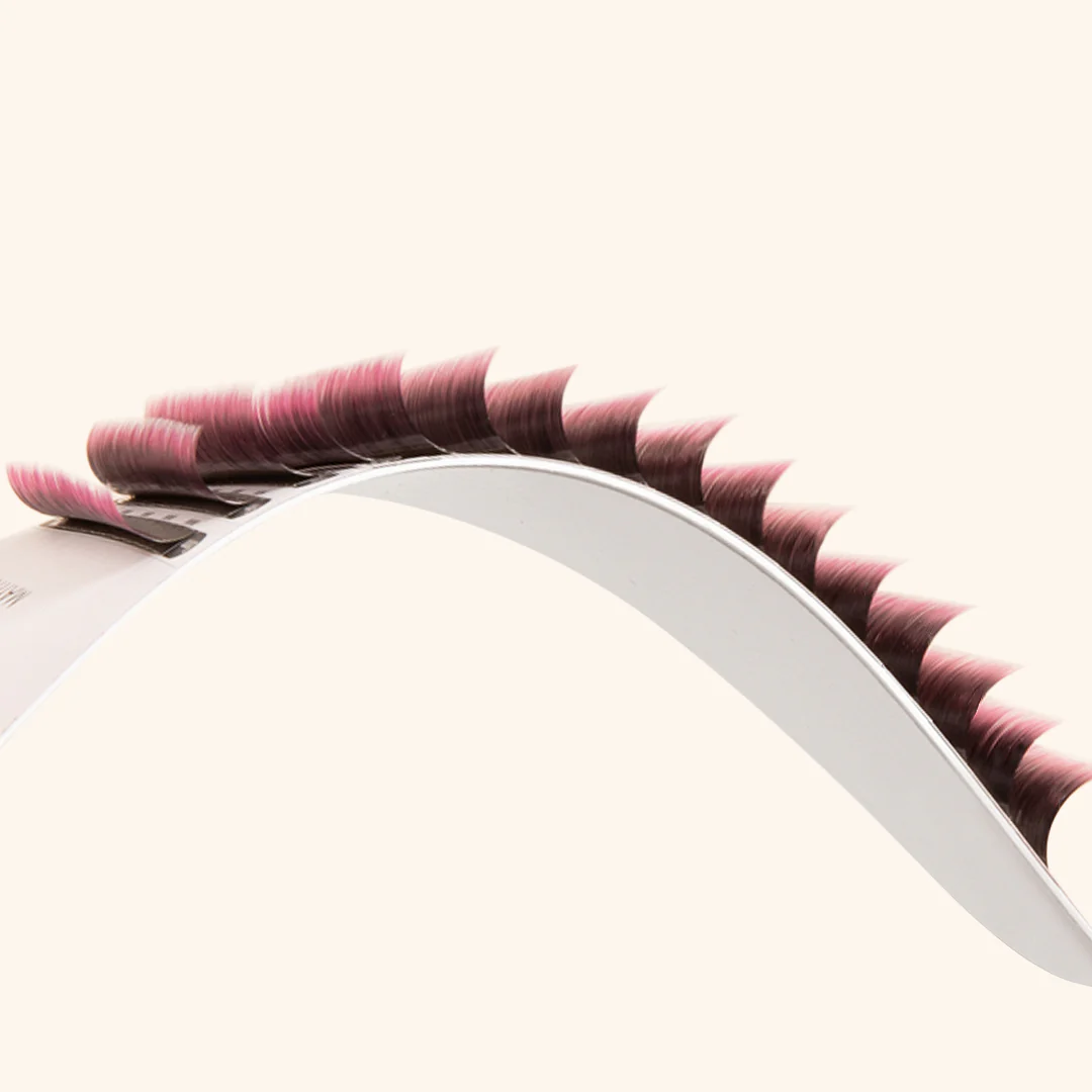 Pink Two-Tone Ombre Lashes 0.07 - Image 5