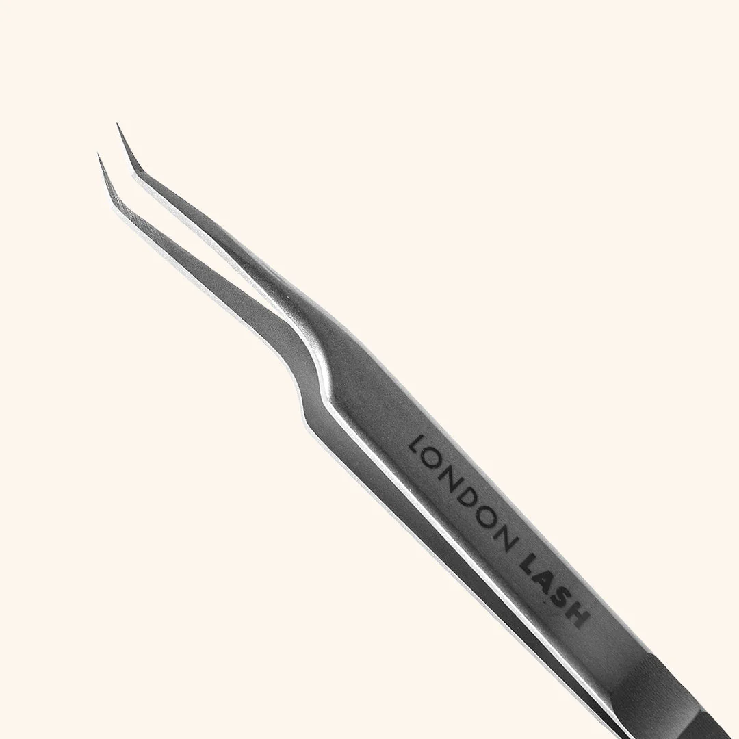 Petite L-Shape Classic & Volume Eyelash Extensions Tweezers - Image 4